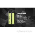 Desain unik vape 1500 puff e-rokok kustom vaporizer